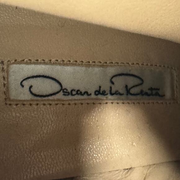 Oscar de la Renta Blue Suede Leather Heeled Ankle Booties Size 36.5/6 Italy - Picture 6 of 7